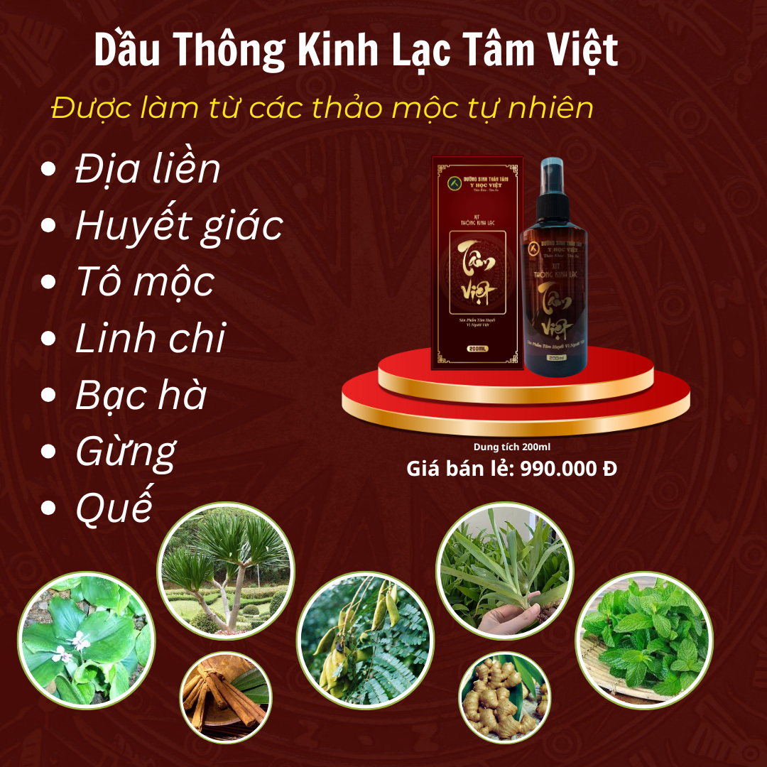 DẦU THÔNG KINH LẠC TÂM VIỆT – DUNG TÍCH 200ML - Ảnh 3