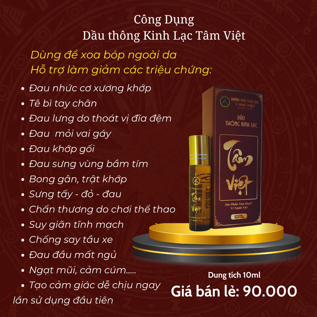 DẦU THÔNG KINH LẠC TÂM VIỆT – DUNG TÍCH 10ML - Ảnh 2